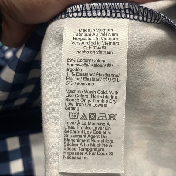 J. Crew Gingham Full Zip Active Hoodie - Picture 9 of 10